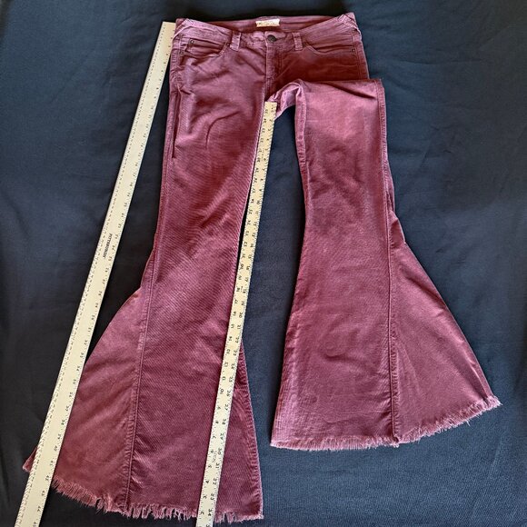 Rare Free People Cord Super Flare Sz 29 - Picture 9 of 16